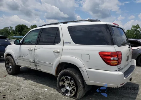 2002 Toyota Sequoia Limited из США, поврежденный, VIN 5TDBT48AX2S113331